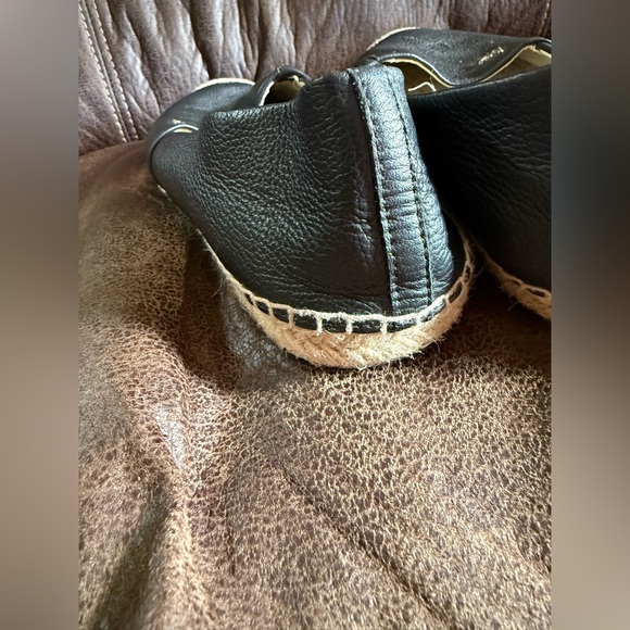 Michael Kors Black Leather Espadrille Flats Women’s Size 8.5M / 38.5M - Picture 8 of 12